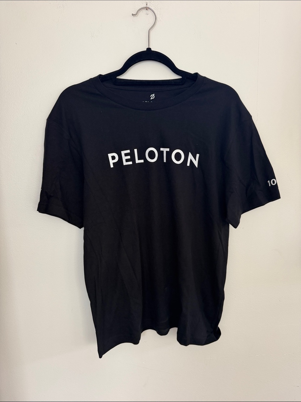Peloton Black Short-Sleeve Logo Tee UNISEX